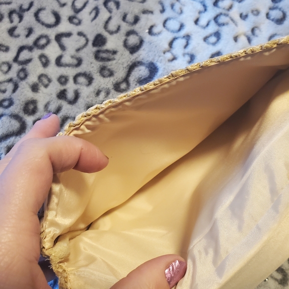 PHILOSOPHY Summer Boho Paper Straw Tassel Clutch Clutch - Picture 5 of 6